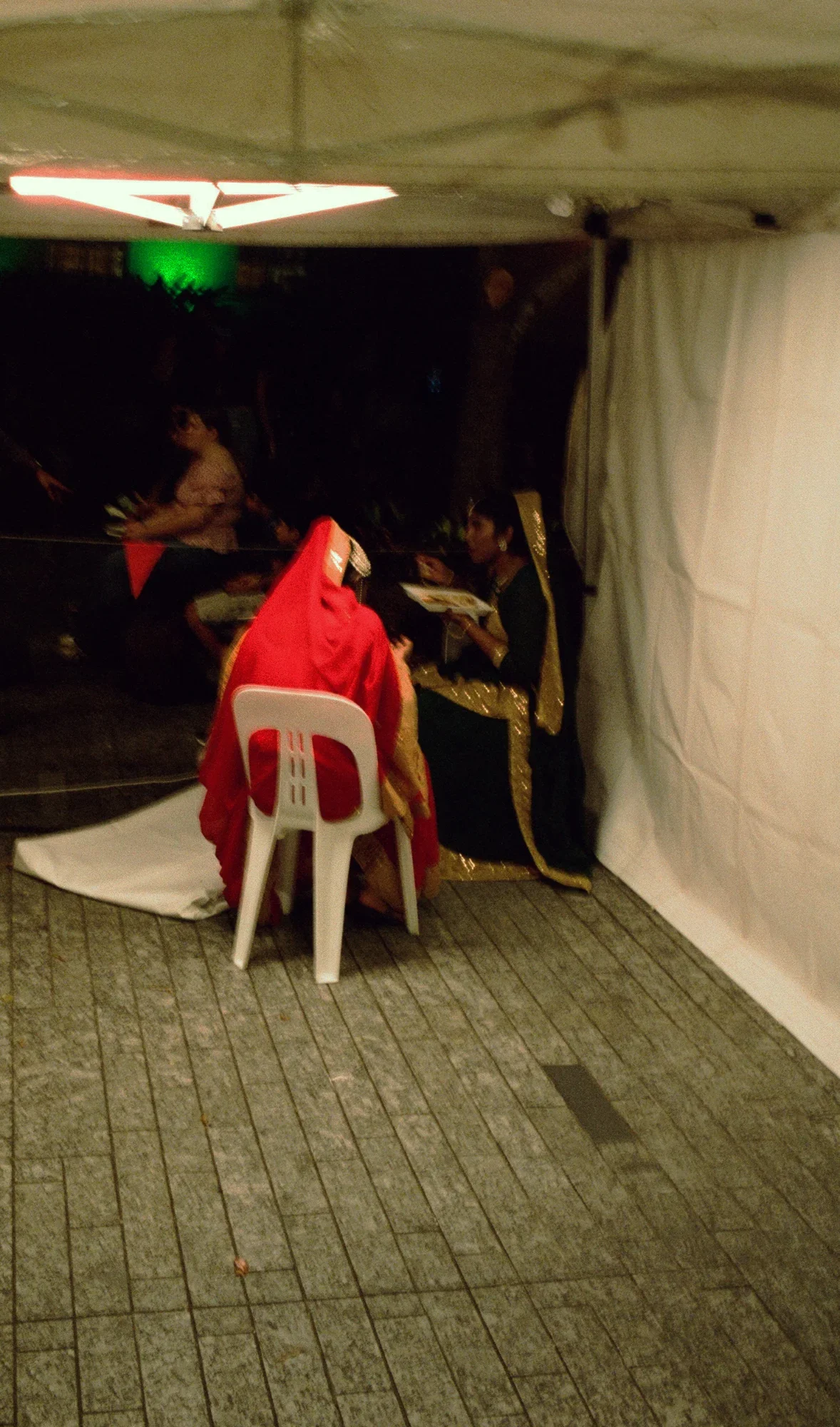 A moment of respite in the corner